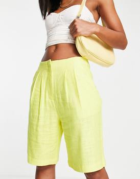 S Rothschild & CO, Y.A.S. | Y.A.S linen mix tailored short co-ord in yellow商品图片 3.9折