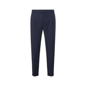 商品ZZEGNA | Z Zegna 男士深蓝色羊毛棉混纺西装裤长裤 326707-73N8C2,商家Beyond Chinalux,价格¥2009图片
