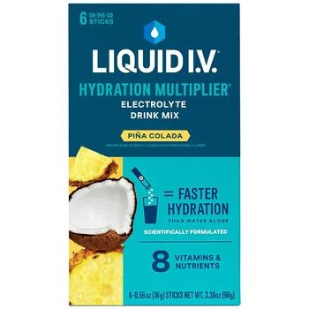 Liquid I.V. | Hydration Multiplier Electrolyte Drink Mix Pina Colada, 6ct,商家Walgreens,价格¥88