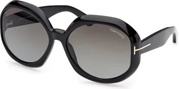 Tom Ford | Georgia Smoke Gradient Geometric Ladies Sunglasses FT1011 01B 62 3.9折, 满$200减$10, 满减