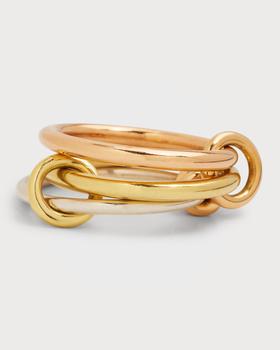 商品Spinelli Kilcollin | Raneth MX Silver and Gold 3-Link Annulet Ring, Size 7,商家Neiman Marcus,价格¥17215图片
