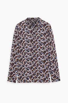 商品Theory | Printed silk-chiffon shirt,商家THE OUTNET US,价格¥752图片
