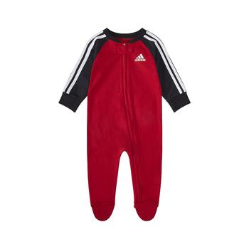 商品Adidas | Baby Boys Long Sleeve Zipper Raglan Footie,商家Macy's,价格¥154图片