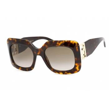 推荐Jimmy Choo Women's Sunglasses - Dark Tortoise Plastic Rectangular | GAYA/S 0086 HA商品