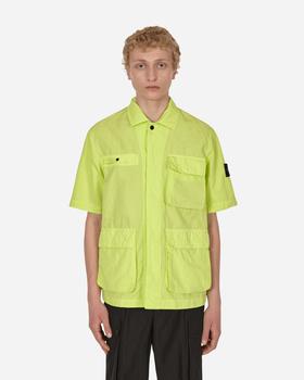 stone island jacket, Stone Island | TELA COTONE LINO FIAMMATO-TC Garment Dyed Shortsleeve Jacket Yellow商品图片 6.5折×额外8.6折, 额外八六折