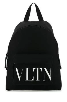 Valentino | VALENTINO VLTN LOGO PRINTED RAFFIA BACKPACK,商家Boutiques Premium,价格¥5418