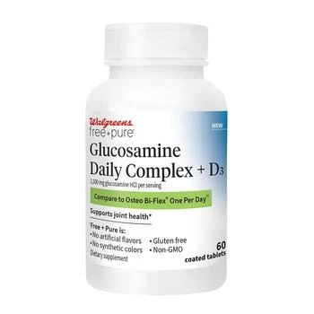 Walgreens Free & Pure | Glucosamine Daily Complex +D Tablets,商家Walgreens,价格¥147