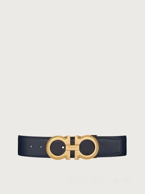 真皮菲拉格慕腰带, Salvatore Ferragamo | SALVATORE FERRAGAMO 男士黑色皮革腰带 67-0141-754463商品图片 独家减免邮费