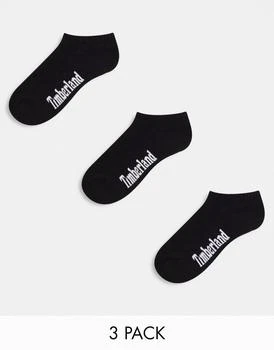 推荐Timberland 3 pack no show socks in black商品