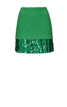 推荐Mini skirt with square-shaped sequins商品