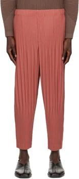 Homme Plissé Issey Miyake | Red Ronan Bouroullec Edition RB_Color Palette 2 Trousers,商家Ssense US,价格¥3698