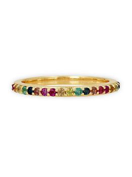 商品Rachel Reid Jewelry | 14K Yellow Gold & Rainbow Band Ring,商家Saks Fifth Avenue,价格¥5022图片