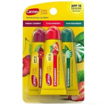Carmex | Daily Care Moisturizing  Lip Balm with SPF Fresh Cherry, Strawberry, Wintergreen,商家Walgreens,价格¥34