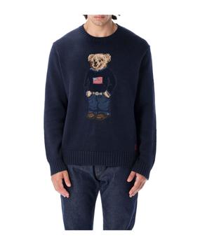 男装拉夫劳伦毛衣, Ralph Lauren | Bear Intarsia Crewneck Sweater商品图片 