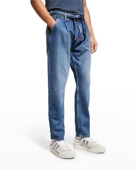 推荐Men's The Spin Pleated Denim Chino Jeans商品