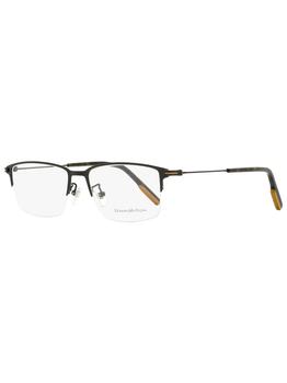 商品Ermenegildo Zegna Men's Semi-Rimless Eyeglasses EZ5155D 002 Matte Black/Havana 55mm,商家Premium Outlets,价格¥429图片