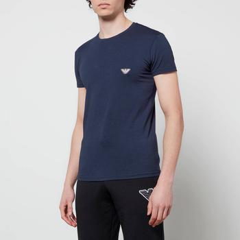 推荐Emporio Armani Men's Shiny Logoband T-Shirt - Marine商品