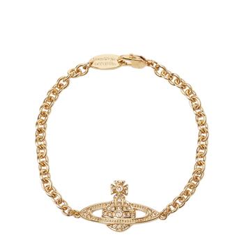 推荐Vivienne Westwood Mini Bas Bracelet - Gold商品