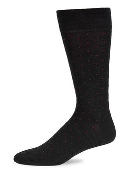 商品Marcoliani | Pin Dot Wool-Blend Socks,商家Saks Fifth Avenue,价格¥297图片