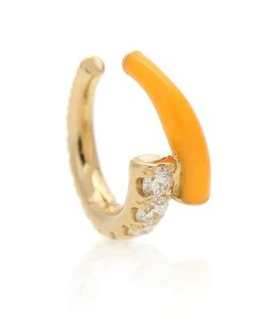 Melissa Kaye | Lola 18kt gold ear cuff with diamonds,商家MyTheresa,价格¥13143