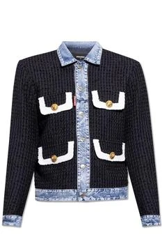 DSQUARED2 | Dsquared2 Dan Bouclè Button-Up Denim Jacket,商家Cettire,价格¥7913