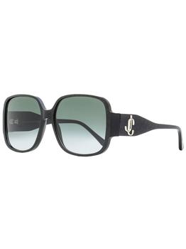 商品Jimmy Choo | Jimmy Choo Women's Square Sunglasses Tara/S DXF9O Black/Silver/Glitter 59mm,商家Premium Outlets,价格¥709图片