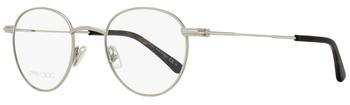 商品Jimmy Choo Men's Oval Eyeglasses JM004 YL7 Silver/Havana 49mm,商家Premium Outlets,价格¥429图片
