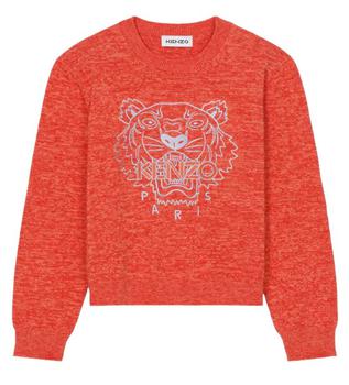 Kenzo | Kenzo Ladies Medium Red Marl-knit Tiger Crewneck Jumper, Size X-Small商品图片,5折