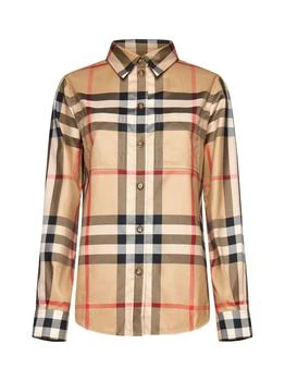 Burberry | Burberry Vintage Check-Pattern Buttoned Shirt,商家Cettire,价格¥2905