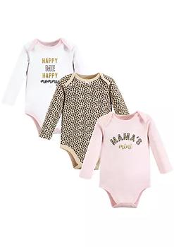 推荐Hudson Baby Infant Girl Cotton Long-Sleeve Bodysuits, Leopard Mamas Mini商品