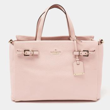 kate spade tote单肩包, [二手商品] Kate Spade | Kate Spade Pink Leather Holden Street Lanie Tote商品图片 5.1折