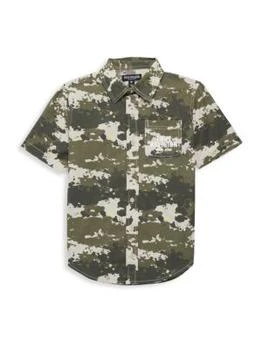 True Religion | Little Boy’s Camo Cotton Logo Camp Shirt 2.1折