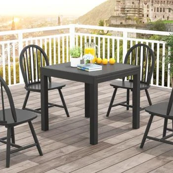 Hivvago | 31.5 inches-63 inches Adjustable Patio Expandable Dining Table for 4-6 Person-Gray,商家Premium Outlets,价格¥2087