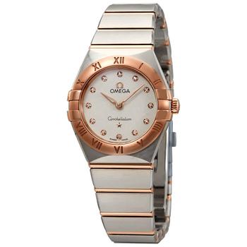 欧米茄星座怎么样, Omega | Constellation Quartz Diamond White Silvery Dial Ladies Watch 131.20.25.60.52.001商品图片 7.4折