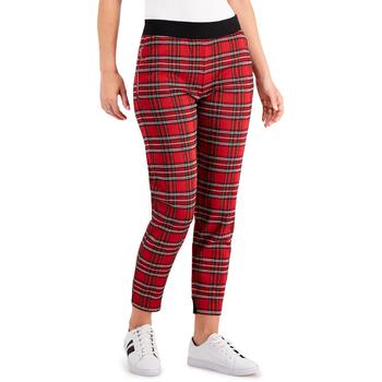 Tommy Hilfiger | Tommy Hilfiger Womens Plaid Pull On Skinny Pants商品图片,5折, 独家减免邮费