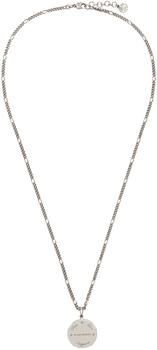 Alexander McQueen | Silver Coin Medallion Necklace商品图片,