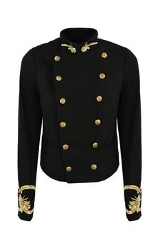 推荐Double-breasted Military Style Jacket商品