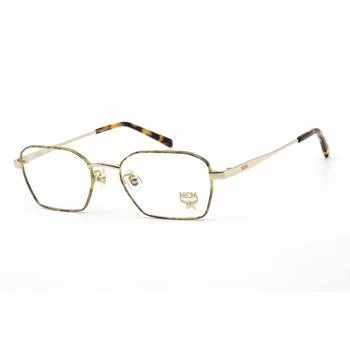 MCM | Mcm Unisex Eyeglasses - Clear Demo Lens Shiny Gold/Green Havana Metal | MCM2130A 712 4.6折×额外9折x额外9折, 额外九折