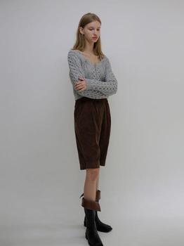 Madeleine Maternity, SOFT SEOUL | Madeleine Corduroy Pants (Brown)商品图片 