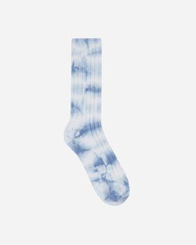 美国stussy, STUSSY | Dyed Ribbed Crew Socks Blue商品图片 额外8.6折, 额外八六折