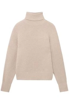 推荐Stella mccartney asymmetrical sweater in ribbed cashmere knit商品