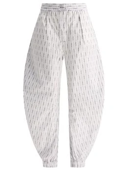 The Attico | Joggers With Logo Trousers White,商家Wanan Luxury,价格¥2611