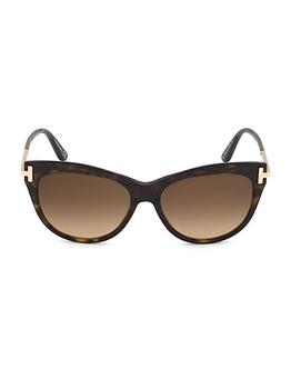 Tom Ford | Kira 56MM Cat Eye Sunglasses商品图片,