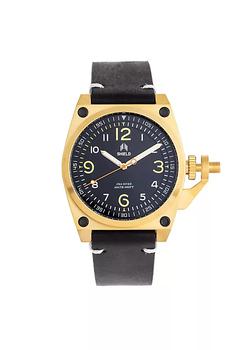 推荐Pascal Leather-Band Men's Diver Watch商品