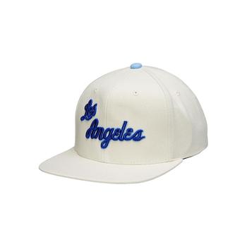 Mitchell and Ness | Men's Cream Los Angeles Lakers Hardwood Classics Snapback Adjustable Hat商品图片,
