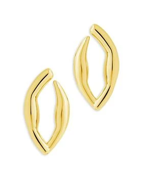 Sterling Forever | Sharee Stud Earrings in 14K Gold Plated,商家Bloomingdale's,价格¥178