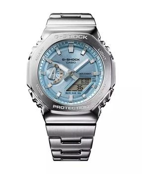 G-Shock | Men's Japanese Quartz Silver Tone Stainless Steel Watch, 49.3mm, GMS2110D-2A,商家Macy's,价格¥2244