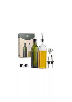 商品Olive Oil Dispenser Bottle For Kitchen - Glass Olive Oil Bottle With 2 Spouts, 2 Removable Corks, 2 Caps, 1 Funnel,商家Belk,价格¥147图片