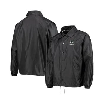 Dunbrooke | Men's Black Green Bay Packers Coaches Classic Raglan Full-Snap Windbreaker Jacket,商家Macy's,价格¥280