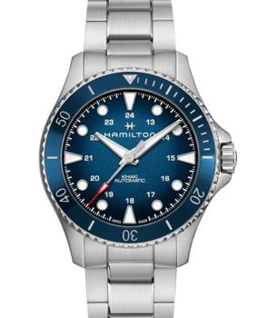 推荐Hamilton Khaki Navy Scuba Auto Blue Dial Steel Men's Watch H82505140商品